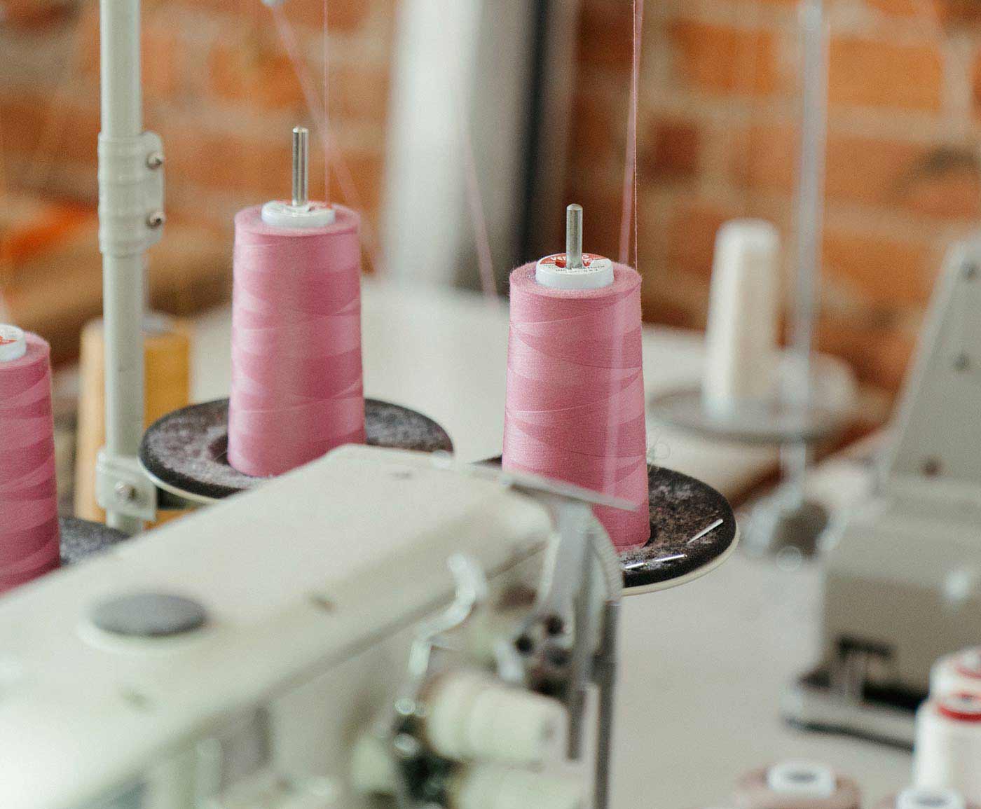 Detalle de costura y materiales